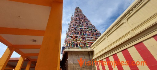 Sri Singaravelan Temple or Navaneetheswara Temple, Sikkal, Nagapattinam District, Tamil Nadu